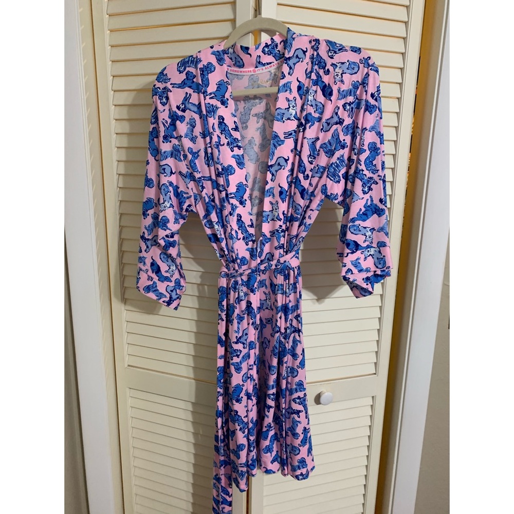 NWT Lilly Pulitzer robe in Ruff Night
